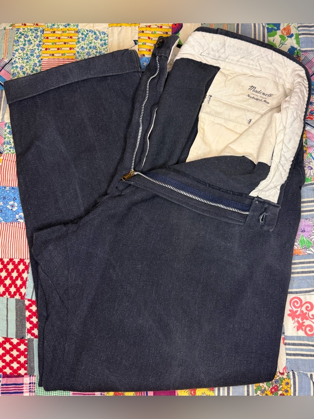 VTG 40s/50s Madewell Sanforized Union Made Industrial Workwear Trouser Pants 36